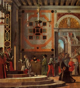 Vittore Carpaccio, Le départ des ambassadeurs anglais, Gallerie dell'Accademia, 1498