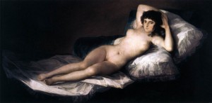 Francesco de Goya y Lucientes, La Maja Desnuda, Musée du Prado, 1799-1800
