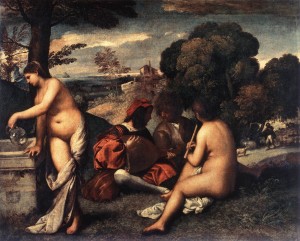 Tiziano Vecellio (dit Titien), Le Concert champêtre, Musée du Louvre, 1510.