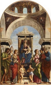 Cima da Conegliano, Vierge à l'Enfant entourée de Saints, 1492-93, Duomo de Conegliano