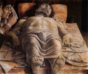 Andrea Mantegna, Lamentation sur le Christ mort, 1490, Pinacoteca di Brera, Milan