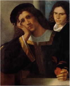 Giorgione, Double portrait, 16e siècle, Museo Nazionale di Castel Sant'Angelo, Roma