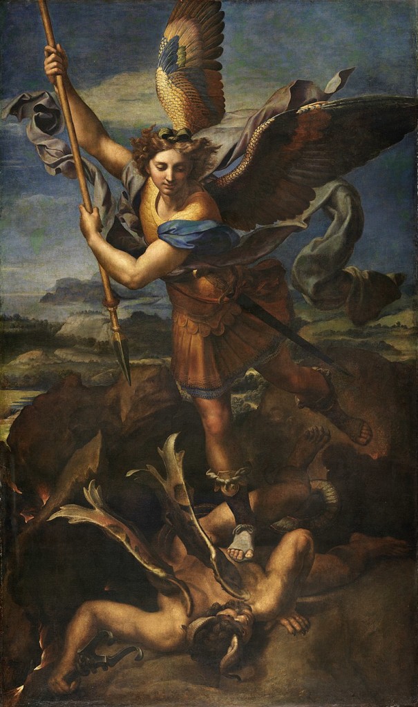 Raphaël, Saint Michel terrassant le dragon, 1518